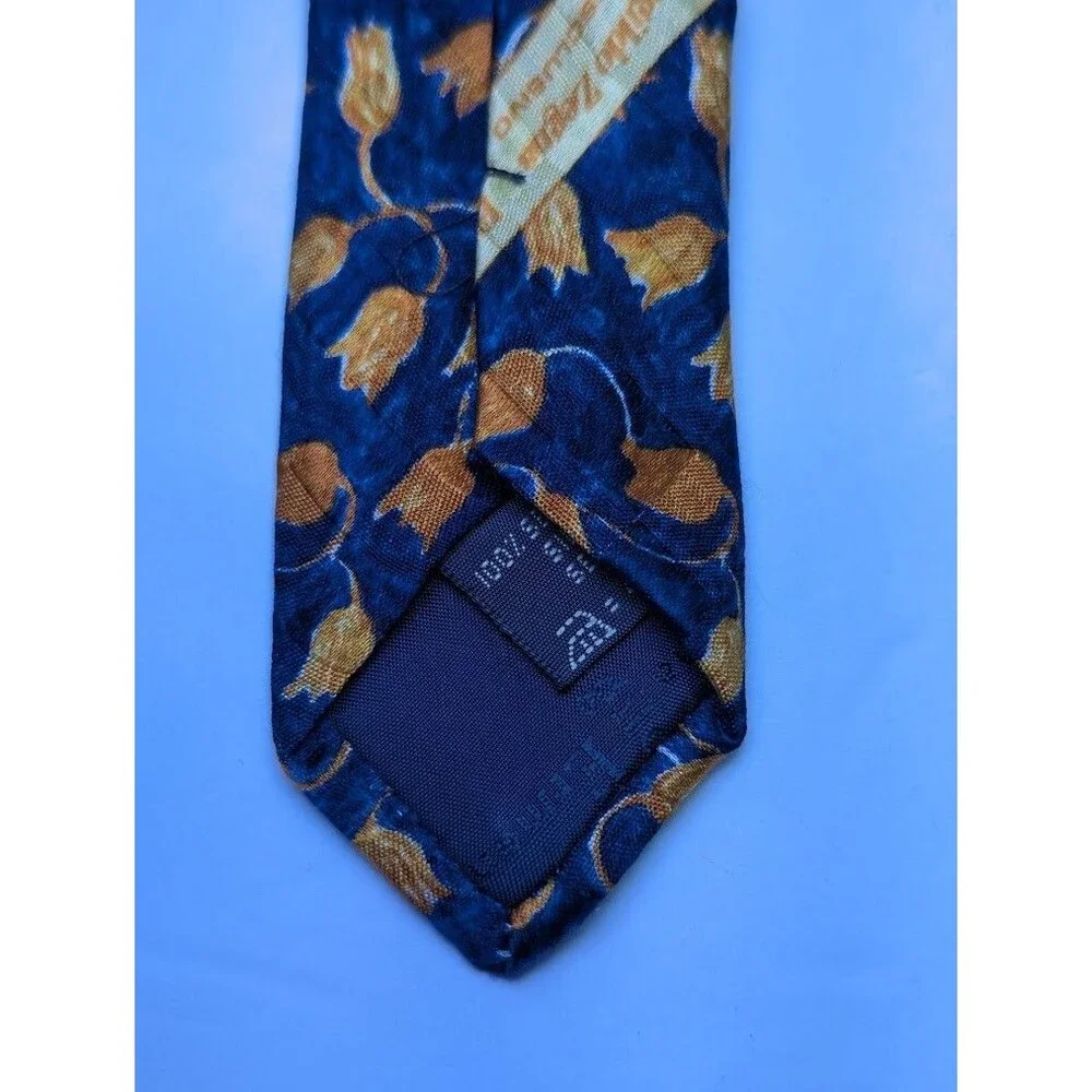 ERMENEGILDO ZEGNA Men's Silk‎ Necktie ITALY Luxury Geometric Pattern 3.75